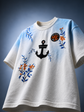 NYC Anchor Premium Embroidered Relaxed Fit T-Shirt