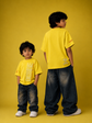 DESIRE Embroidered Relaxed Fit Tee – Neon Yellow